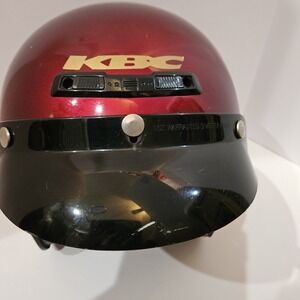 KBC Motorcycle Helmet Sz L Retro VTG TK 100s Fiberglass Snell MD90 Gold Markings